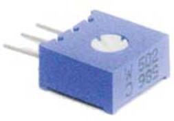 Подстроечный резистор 1,0 кОм, 270 градусов, выводы 3P/плат, 3386W BAR