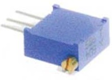 Подстроечный резистор, номинальное сопротивление 500 кОм, количество оборотов 25, выводы 3P, на плату, марка 3296X504, производитель BARONS