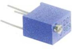 Подстроечный резистор 1,0 кОм, 12оборотов, выводы 3P/плат, 3266W102 BARONS