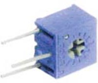 Подстроечный резистор 1,0 кОм, 250 градусов, выводы 3P/плат, 3362W 102