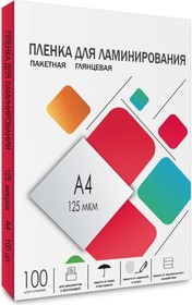 Фото 1/8 Пленка-заготовка A4, 216х303 125 мкм глянцевая 100шт LPA4-125