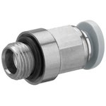 2121006140, QR1-S-RPN Series Straight Fitting, G 1/4 Male to Push In 6 mm ...