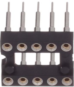 116-87-310-41-012101, Conn IC Socket SKT 10 POS 2.54mm Solder ST Thru-Hole