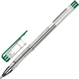 Фото 1/6 Ручка гелевая неавтомат. Attache зеленый стерж., 0,5мм