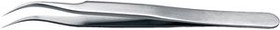 7.SA.0, Tweezers High Precision Stainless Steel Bent / Fine / Sharp 115mm
