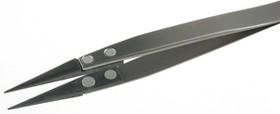 259CF.SA.1, Assembly Tweezers, Stainless Steel, Straight / Strong Top Fingers / Pointed, 130mm, ESD