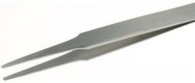 2A.SA.B, Tweezers Multi-Purpose / Acid-Resistant / Anti-Magnetic Stainless Steel Flat / Round 120mm