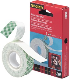 4026/33, Double Coated Urethane Foam Tape 19mm x 33m Natural