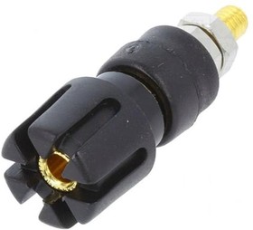 Фото 1/3 CL159711A, Binding Post, TP6, 30 A, Gold Plated Contacts, Panel Mount, Black