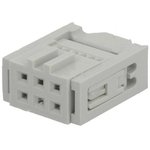 71600-006LF, Quickie IDC Receptacle, Wire to Board connector -Double row - 6 ...