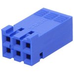65239-003LF, Dubox® 2.54mm, Crimp-to-Wire Housing, Double Row, 6 Position