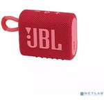 Колонка портативная JBL GO 3, 4.2Вт, красный [jblgo3red]