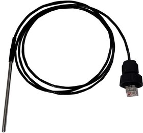 Фото 1/2 455-00112, Industrial Temperature Sensors RTD Temp Sensor Cable Assembly, -40C - +180C, 100mm x 4.0mm SS Probe, 1320mm Cable Length