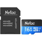 NT02P500STN-016G-R, Карта памяти Netac MicroSD card P500 Standard 16GB ...