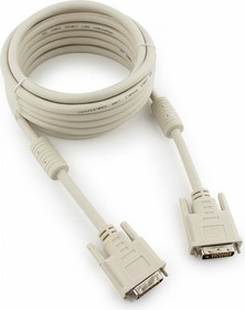 Фото 1/3 Кабель DVI-D dual link CC-DVI2-15, 25M/25M, 4.5м, экран, ферритовые кольца, пакет CC-DVI2-15