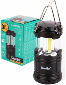 Фото 1/9 Фонарь туристический CAMELION 3Вт LED, питание 3xAAА (не в комплекте), контейнер и магнит, LED5632