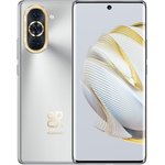 Смартфон Huawei nova 10 128Gb 8Gb серебристый моноблок 3G 4G 2Sim 6.67" ...