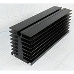 Охладитель (радиатор охлаждения) 200x 70x 60, тип I01, аллюминий, BLA143-200, черный