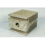 Охладитель (радиатор охлаждения) 100x 80x 70, тип , аллюминий, серый