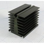 Охладитель (радиатор охлаждения) 100x 70x 60, тип I01, аллюминий, BLA143-100, черный