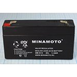 Аккумуляторная батарея 6В, емкость 1,3Ач, тип Pb, MINAMOTO