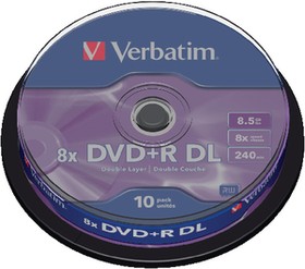 43666, DVD+R DL 8.5 GB Spindle of 10
