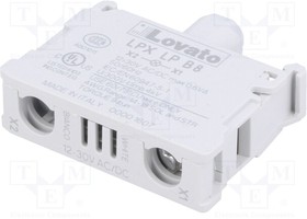 LPXLPB8, Элемент подсветки, 22мм, Подсвет LED, фронтальный, 12-30ВAC