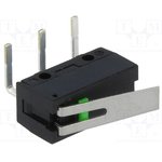 D2FS-FL-N-A, Basic / Snap Action Switches Hinge Lever - PCB Terms Right-angled