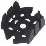 770-623, Mounting plate - 3-pole - for distribution connectors - Plastic - black