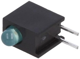 Фото 1/3 HLMP-1790-A00A2, Standard LEDs - Through Hole Green Diffused 565nm 2.3mcd