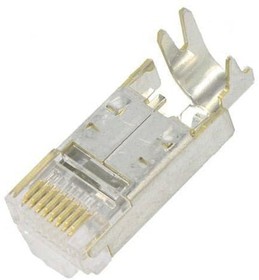 Фото 1/6 TM21P-88P(21), Modular Connectors / Ethernet Connectors PLUG 8-8 W/O COVER OR GUIDE
