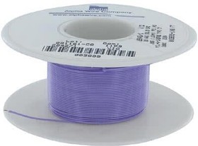 Фото 1/2 2842/1 VI005, Провод, HookUp Wire Teflon, однопров, Cu, 28AWG, фиолетовый, PTFE