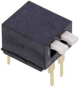 BPA02B, DIP Switches / SIP Switches SIDE ACT 2 POS