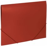 Папка на резинках Office красная до 300 листов 500 мкм 227711