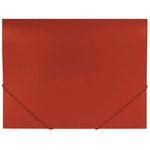 Папка на резинках Office красная до 300 листов 500 мкм 227711