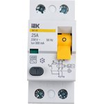 Выключатель диф. тока 2п 25A 300mA тип AC ВД1-63 ИЭК MDV10-2-025-300