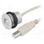 09454521911, USB Cables / IEEE 1394 Cables har-port USB 2.0 B-B PFT 1,0m cable