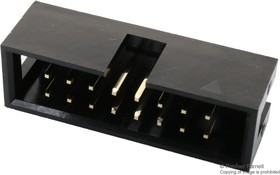 Фото 1/2 MC-254-16-00-ST-DIP, Pin Header, Wire-to-Board, 2.54 мм, 2 ряд(-ов), 16 контакт(-ов), Сквозное Отверстие
