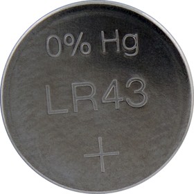 186(LR43), Элемент питания марганцево-цинковый (1шт) 1.5В