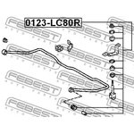 0123-LC80R, 0123-LC80R_тяга стабилизатора заднего!\ Toyota Land Cruiser #J80 ...