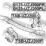 0123-UZJ200FR, 0123UZJ200FR_тяга стабилизатора переднего правая!\ Lexus LX 570 07