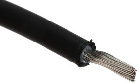 62.7431-91021, Solar Cable 4 mm² CSA 55 A Flame Retardant, Halogen Free, -40 → +90 °C Black