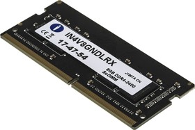 Фото 1/2 IN4V8GNDLRX, 8 GB DDR4 Laptop RAM, 2400MHz, SODIMM, 1.2V