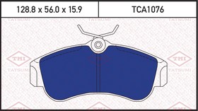 Фото 1/2 Колодки тормозные TATSUMI TCA1076 NISSAN Primera 90-