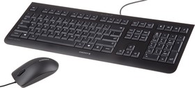 Фото 1/4 JD-0800EU-2, DC 2000 Wired Keyboard and Mouse Set, QWERTY (US), Black