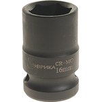 ER-95709, Головка торцевая 1/2" 16мм ударная ЭВРИКА