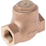 Bronze Single Check Valve, BSPT 1/2in, 25 bar