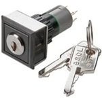 51-255.022D, Keylock Switches KYLK SQ MNT 2POS