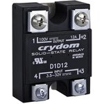 D1D12, Solid State Relays - Industrial Mount PM IP00 SSR 100VDC 12A,3.5-32VDC In