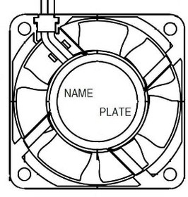06025SA-24M-AA-D0, DC Fans DC Axial Fan, 60x60x25mm, 24VDC, 19.8CFM, Rib Mount, Ball Bearing, Lead Wires
